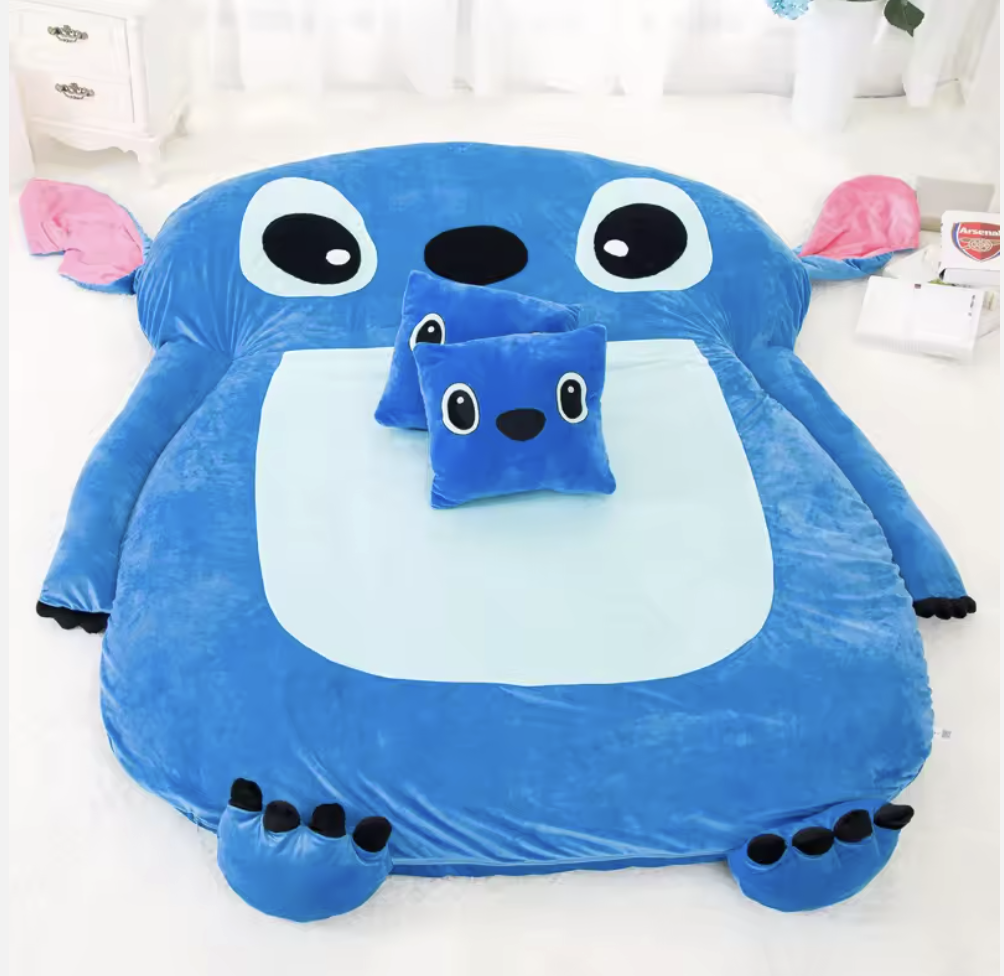 🛏️💙 Stitch Bed – Cute Cartoon Themed Bed Frame for Bedroom FAIRY KIDS