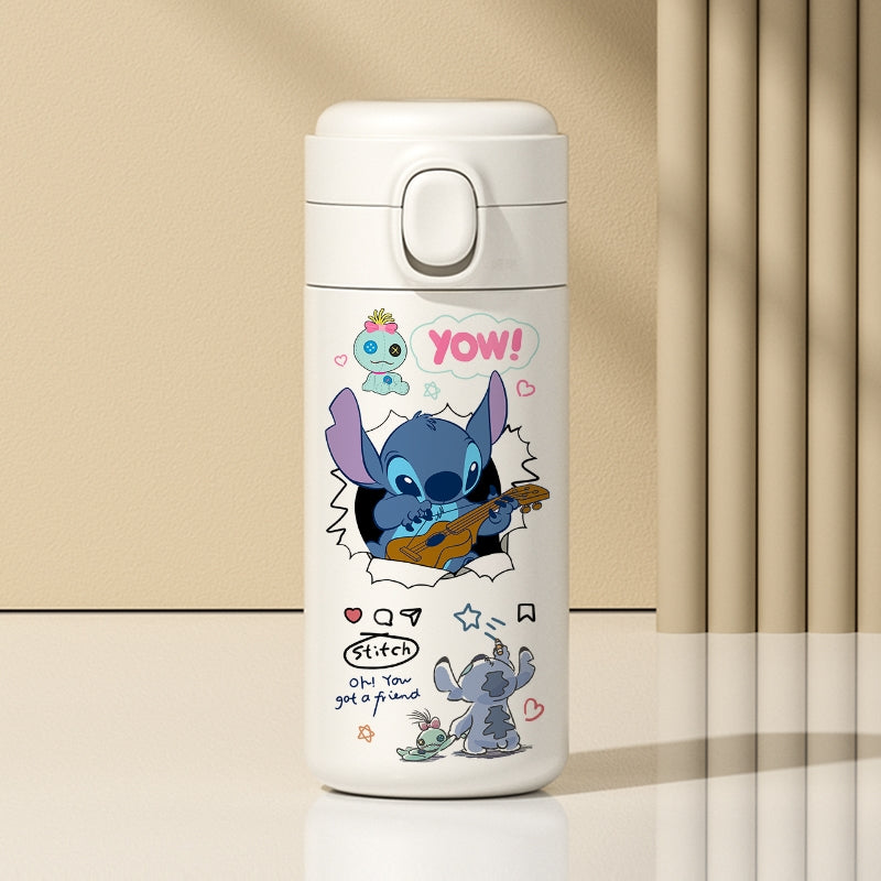 💙400ML Disney Stitch Thermos Cup | Large-Capacity Stainless Steel Bottle | Cute Portable Gift for Her