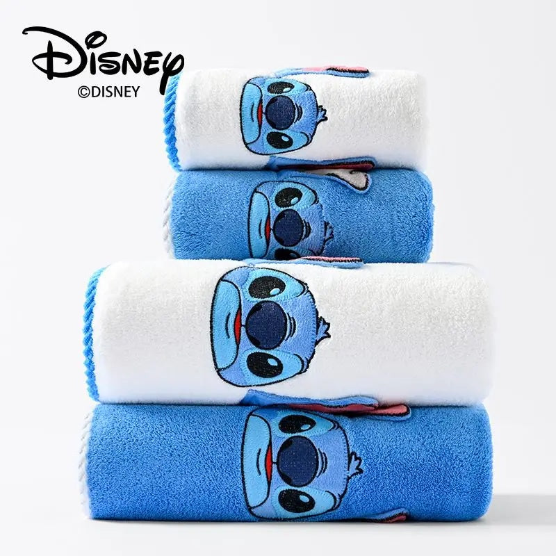 🛁💙 Disney Stitch Kids Bath Towel – Soft Cotton & Coral Velvet Cute Cartoon Towel for Bath, Beach & Gift FAIRY KIDS