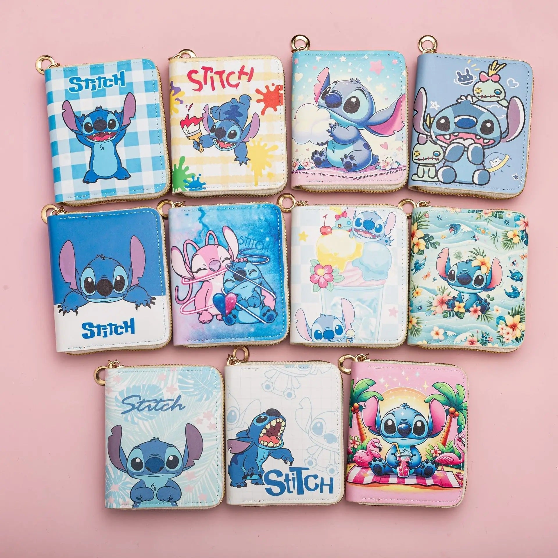 💙👛 Stitch Coin Wallet – Cute Cartoon Zipper Card Holder Mini Purse for Kids & Students FAIRY KIDS