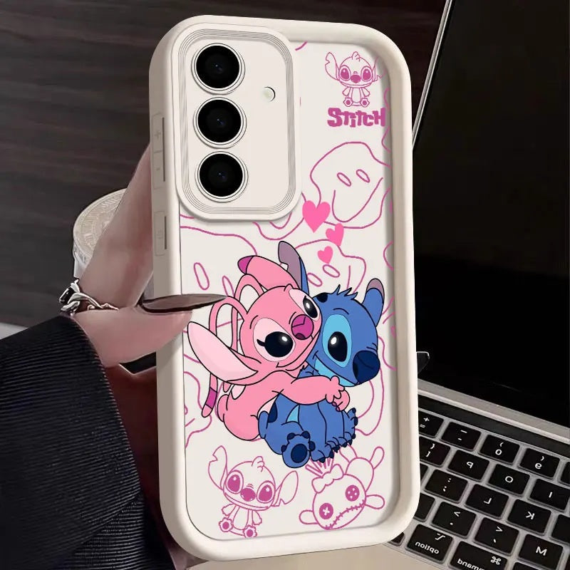 📱💙 Stitch Silicone Phone Case for Samsung Galaxy – Soft Shockproof Cartoon Protective Cover FAIRY KIDS