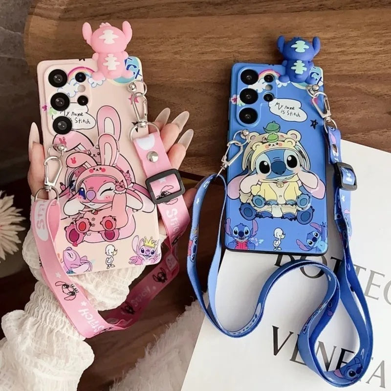 📱💙 Stitch Phone Case – Cute Cartoon Shockproof Protective Cover for iPhone & Samsung FAIRY KIDS