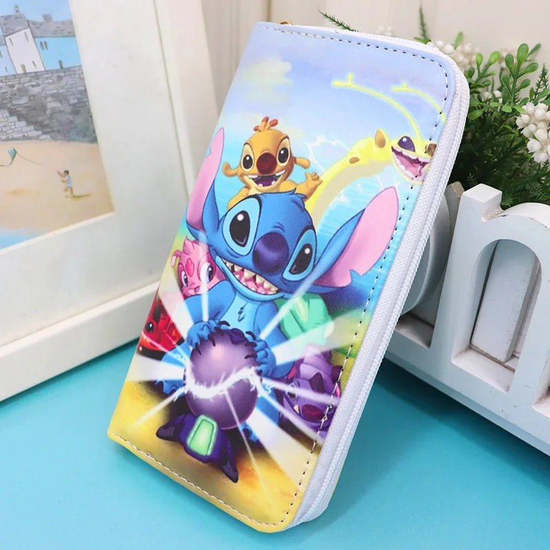 💙👛 Stitch Coin Wallet – Cute Cartoon Zipper Card Holder Mini Purse for Kids & Students (Copy) FAIRY KIDS