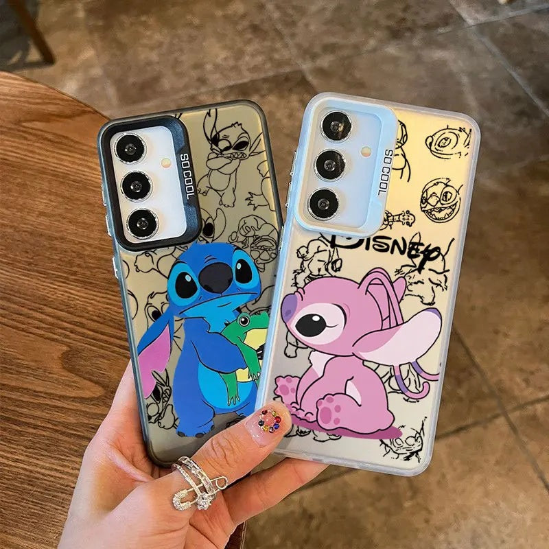 📱💙 Cute Stitch Angel Phone Case for Samsung Galaxy A Series – Soft Protective Cover FAIRY KIDS