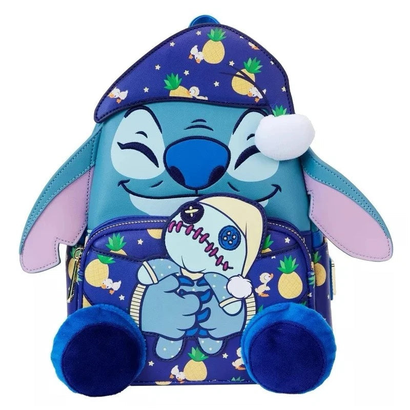 🎒📚 Lilo & Stitch Scrump Reading Mini Backpack – PU Leather Children Student Backpack | Stationery Christmas Gift FAIRY KIDS
