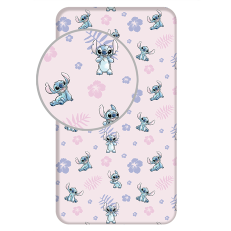 🛏️💙 Lilo & Stitch 100% Cotton Fitted Sheet – Soft Breathable Bed Sheet 90×200 cm with Deep Elastic Corners FAIRY KIDS