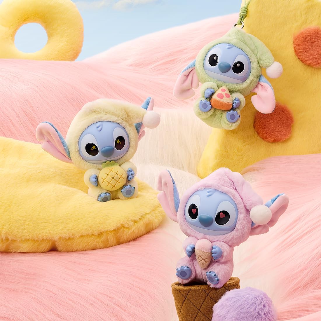New Kawaii Stitch Blind Box – “Eat Something Before Sleep” Series | Fluffy Vinyl Pendant Surprise Gift 🎁 Fairy.kid