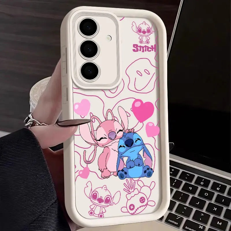 📱💙 Stitch Silicone Phone Case for Samsung Galaxy – Soft Shockproof Cartoon Protective Cover FAIRY KIDS