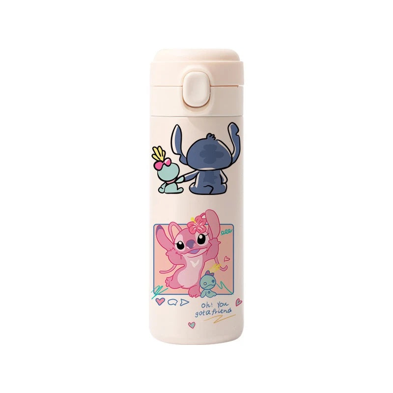 💙400ML Disney Stitch Thermos Cup | Large-Capacity Stainless Steel Bottle | Cute Portable Gift for Her