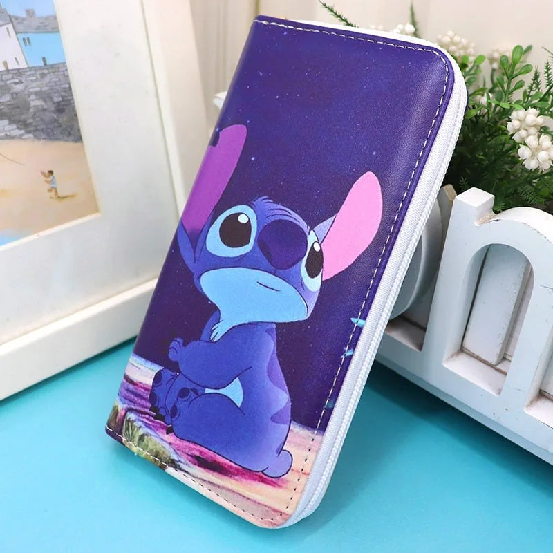 💙👛 Stitch Coin Wallet – Cute Cartoon Zipper Card Holder Mini Purse for Kids & Students (Copy) FAIRY KIDS