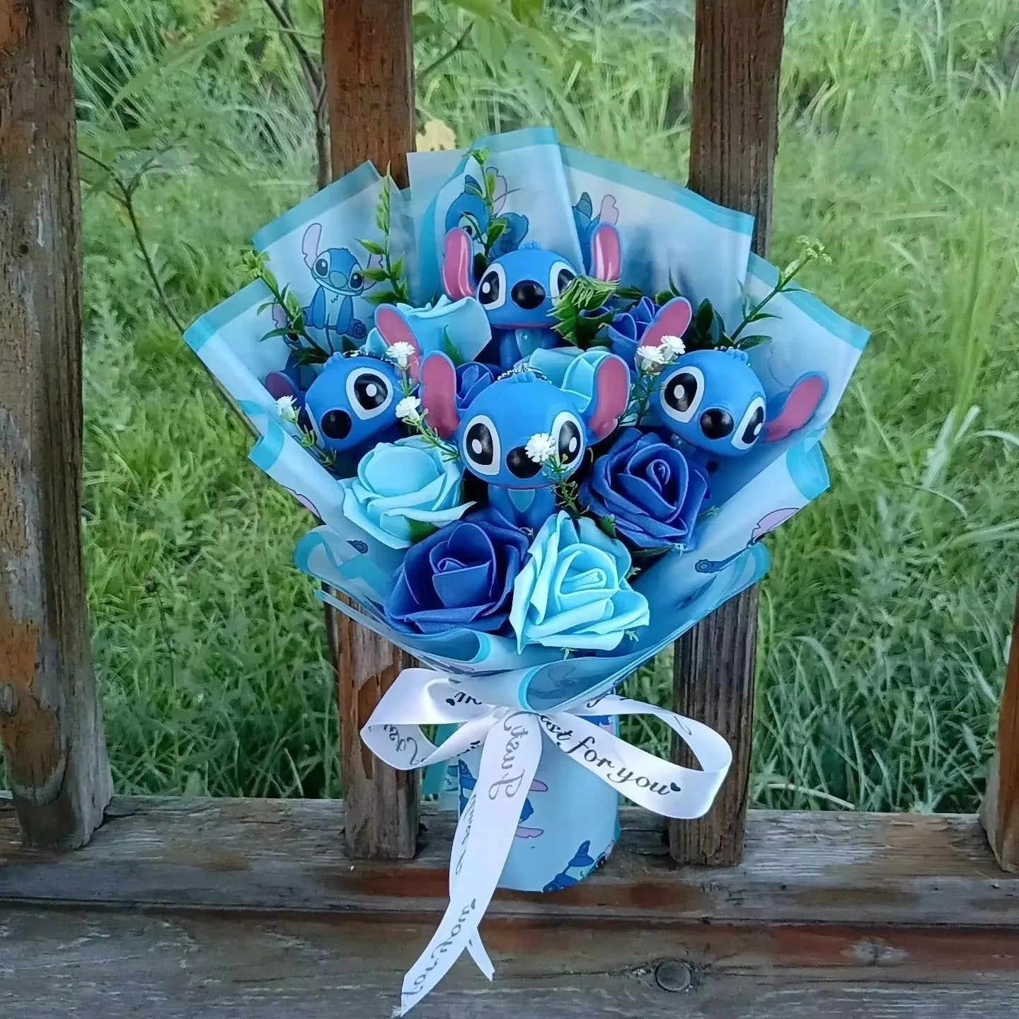 💐🧸 Adorable Stitch Plush Bouquet FAIRY KIDS