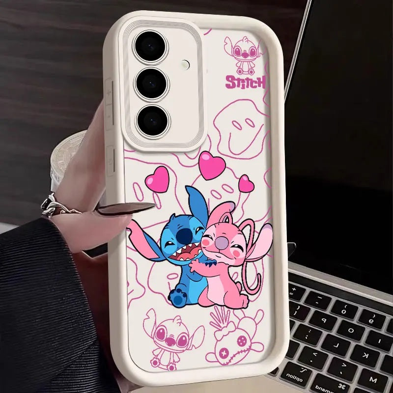 📱💙 Stitch Silicone Phone Case for Samsung Galaxy – Soft Shockproof Cartoon Protective Cover FAIRY KIDS