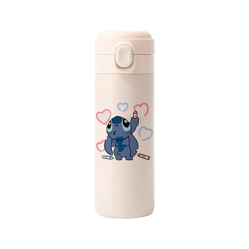 💙400ML Disney Stitch Thermos Cup | Large-Capacity Stainless Steel Bottle | Cute Portable Gift for Her