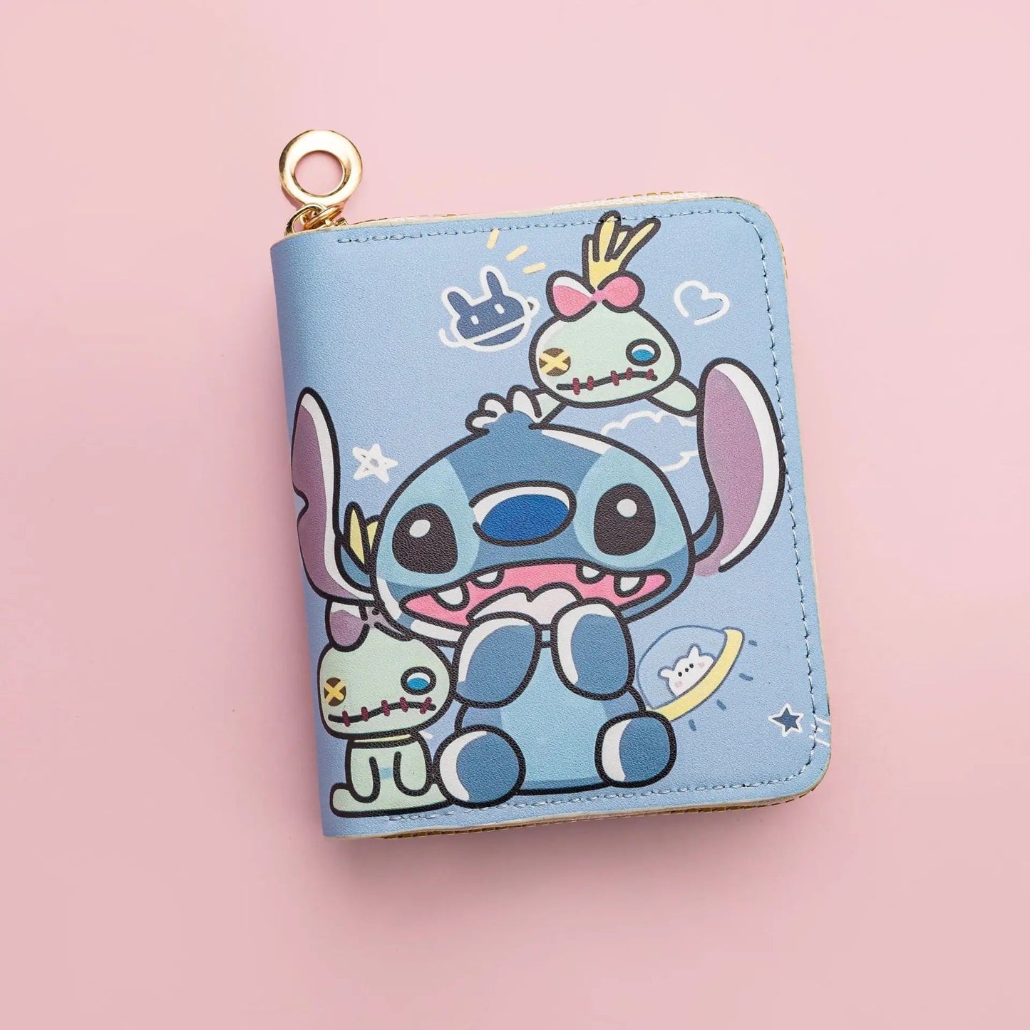 💙👛 Stitch Coin Wallet – Cute Cartoon Zipper Card Holder Mini Purse for Kids & Students FAIRY KIDS