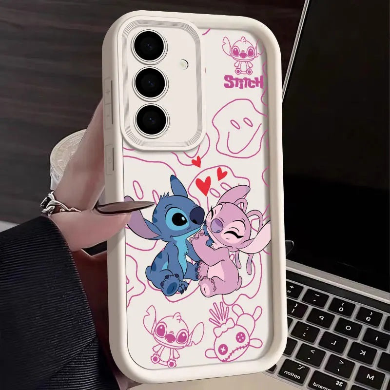 📱💙 Stitch Silicone Phone Case for Samsung Galaxy – Soft Shockproof Cartoon Protective Cover FAIRY KIDS