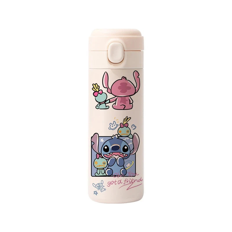 💙400ML Disney Stitch Thermos Cup | Large-Capacity Stainless Steel Bottle | Cute Portable Gift for Her