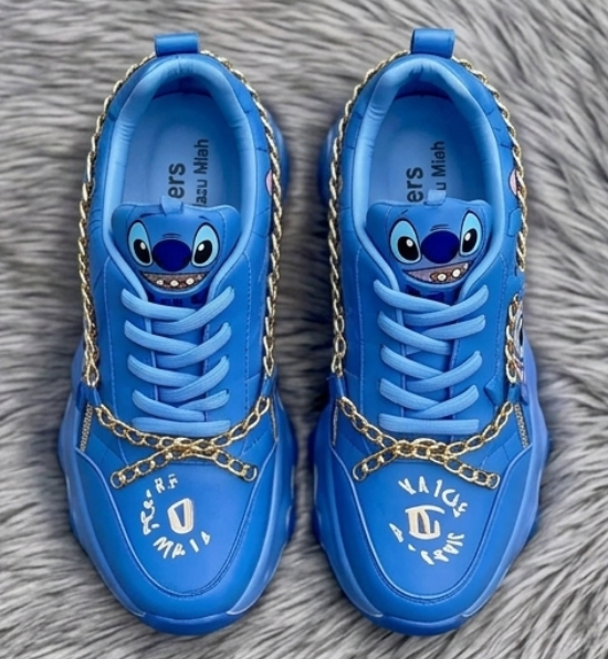 🎁💙 Stitch 3-Piece Set – Shoes, Bag & Wallet Cute Matching Cartoon Collection FAIRY KIDS