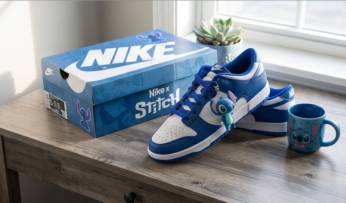 👟💙 Stitch Air Sneakers – Breathable Lightweight Cartoon Running Shoes Casual Wear