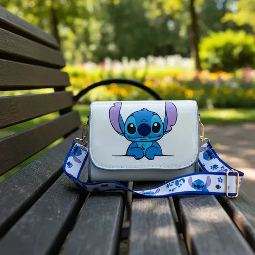 👜💙 Stitch Mini Crossbody Bag – Cute Cartoon Shoulder Bag Small Square Purse for Daily Use FAIRY KIDS