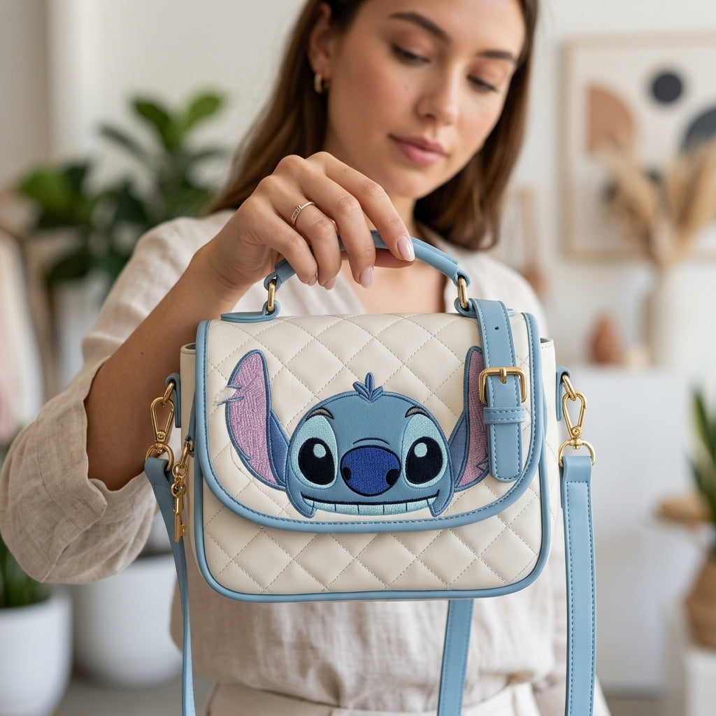 👜💙 Stitch Purse – Cute Cartoon Mini Shoulder Bag for Girls & Everyday Use FAIRY KIDS