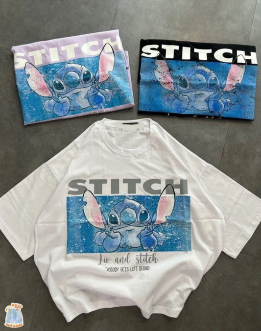 👕💙 Disney Stitch T-Shirt – Cute Cartoon Casual Graphic Tee for Men & Women