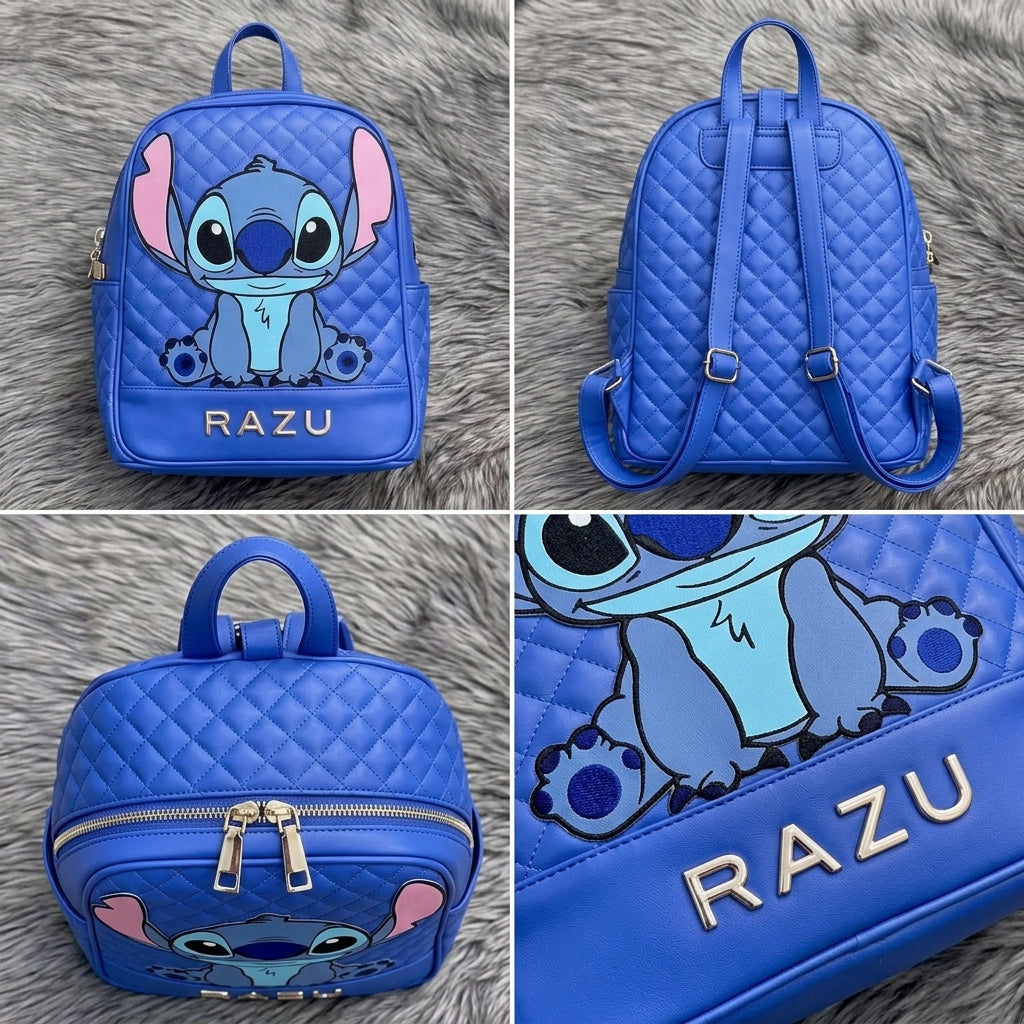 🎁💙 Stitch 3-Piece Set – Shoes, Bag & Wallet Cute Matching Cartoon Collection FAIRY KIDS