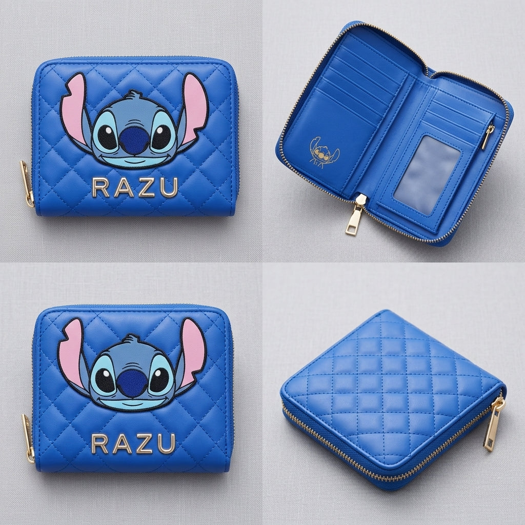 🎁💙 Stitch 3-Piece Set – Shoes, Bag & Wallet Cute Matching Cartoon Collection FAIRY KIDS