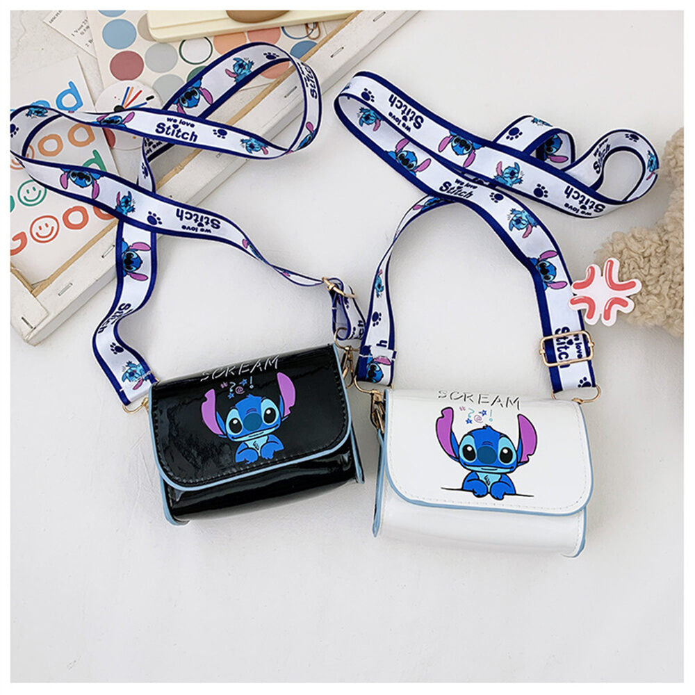 👜💙 Stitch Mini Crossbody Bag – Cute Cartoon Shoulder Bag Small Square Purse for Daily Use FAIRY KIDS