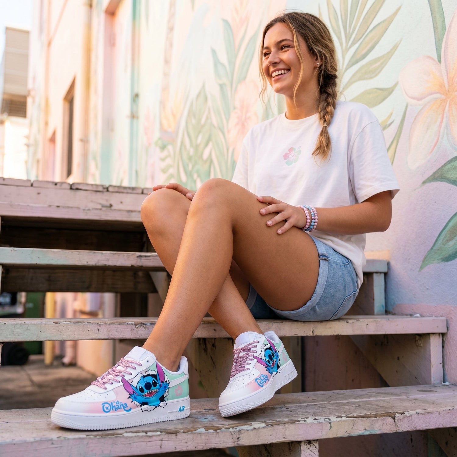 👟💙 Stitch Air Sneakers – Breathable Lightweight Cartoon Running Shoes Casual Wear FAIRY KIDS