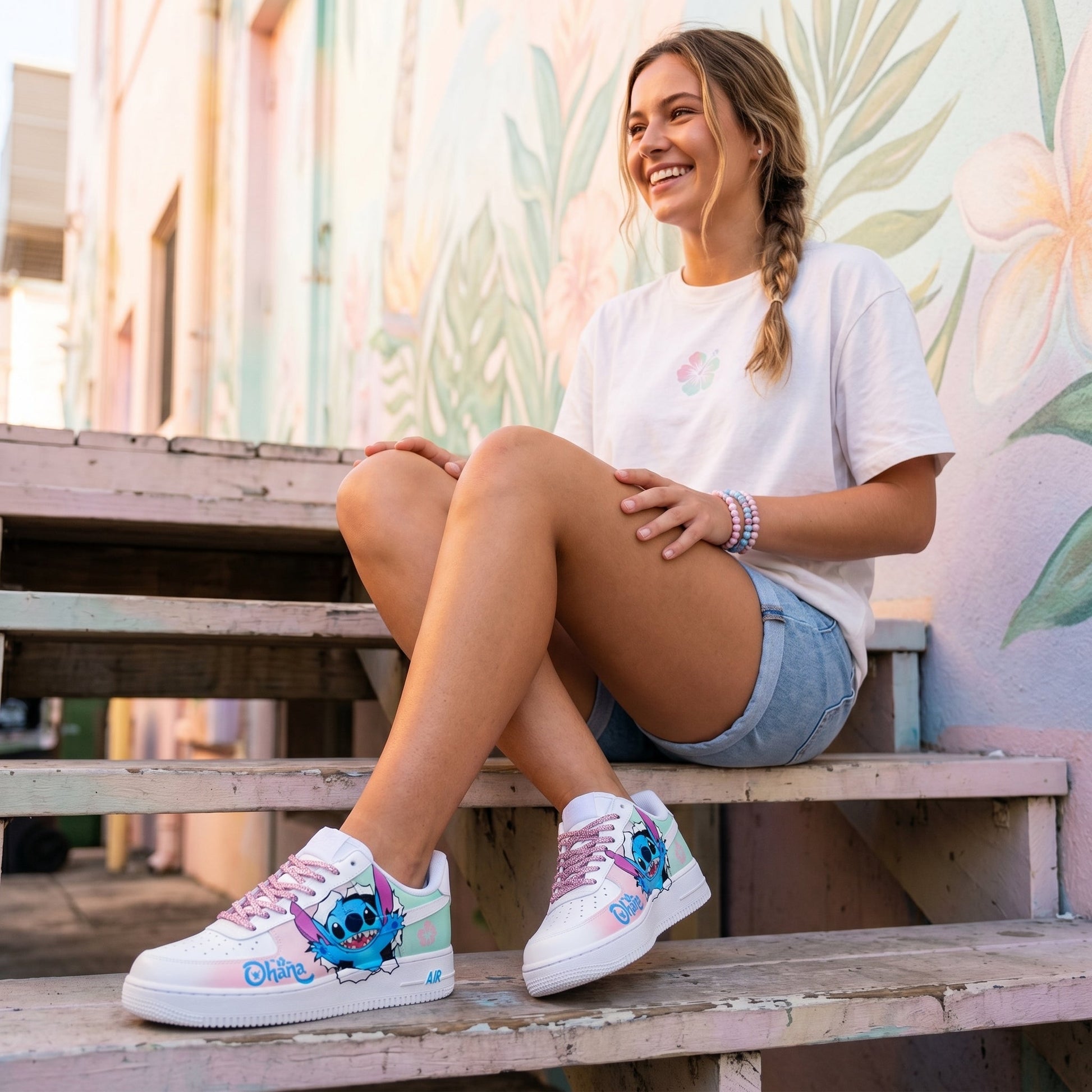 👟💙 Stitch Air Sneakers – Breathable Lightweight Cartoon Running Shoes Casual Wear FAIRY KIDS