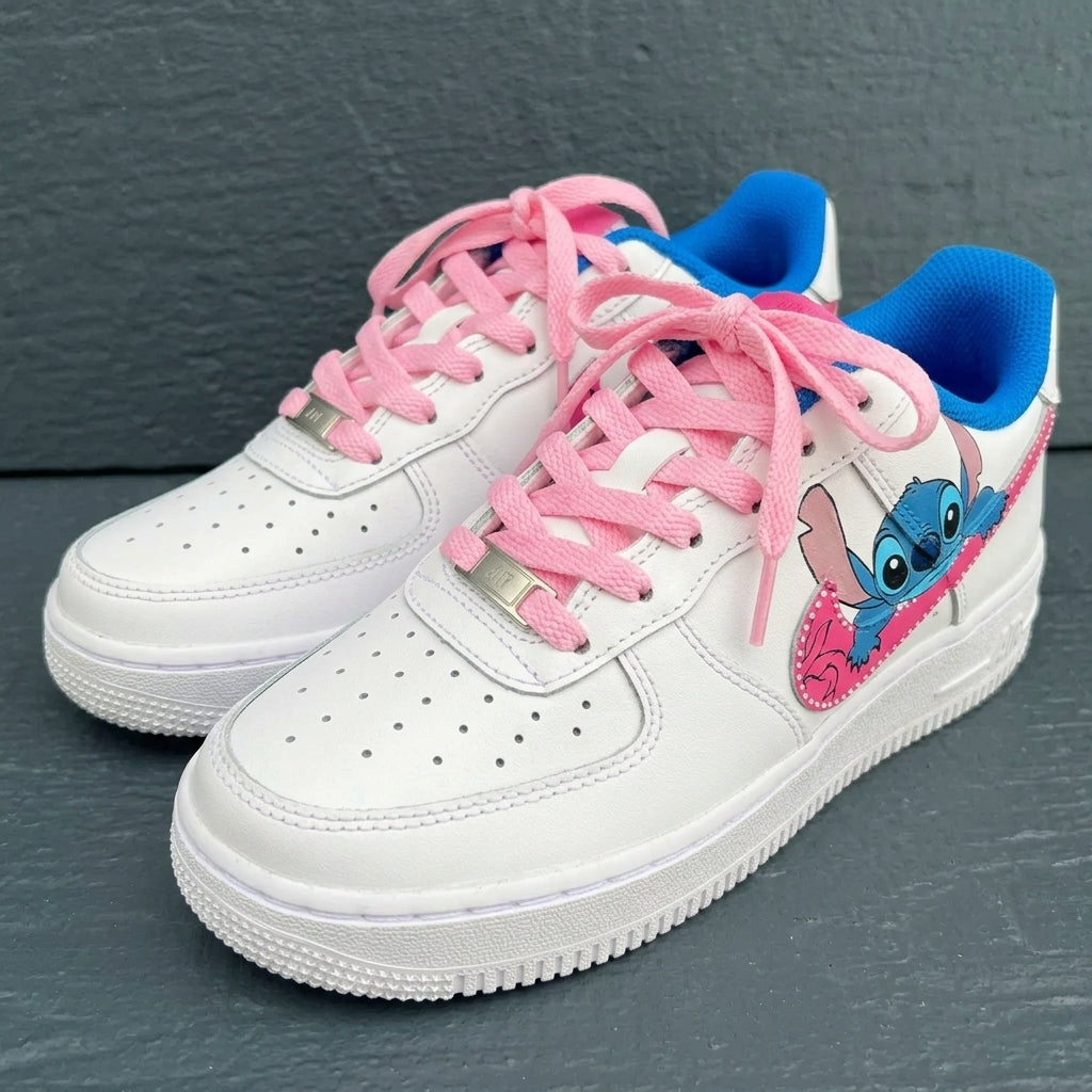 👟💙 Stitch Air Sneakers – Breathable Lightweight Cartoon Running Shoes Casual Wear FAIRY KIDS