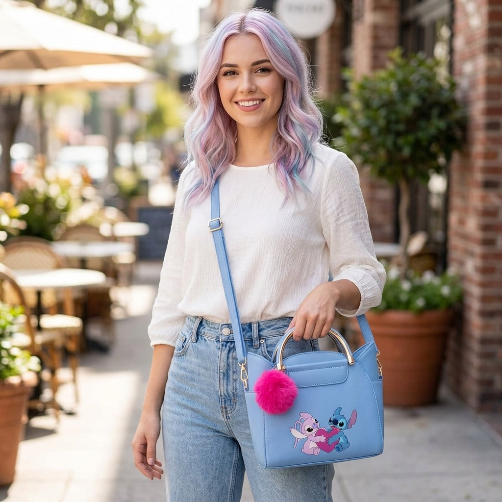 👜💙 Stitch Purse – Cute Cartoon Mini Shoulder Bag for Girls & Everyday Use FAIRY KIDS