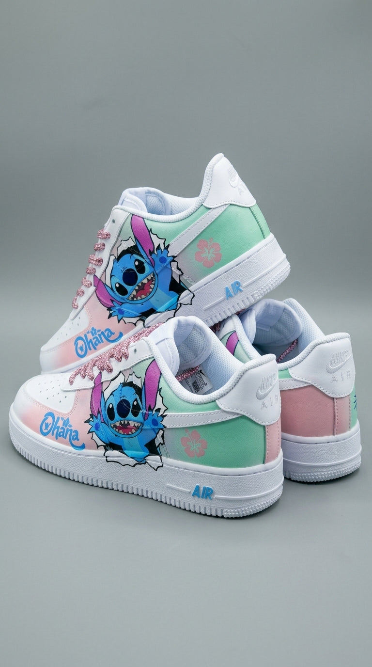 👟💙 Stitch Air Sneakers – Breathable Lightweight Cartoon Running Shoes Casual Wear FAIRY KIDS