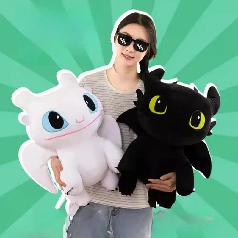 🐉🖤 Toothless Plush Toy – Soft Night Fury Dragon Stuffed Animal for Kids & Collectors