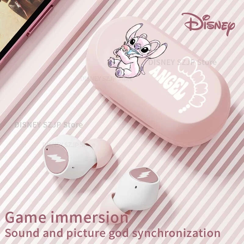 🎧💙 Lilo & Stitch Wireless Bluetooth Earbuds – HiFi Stereo Cartoon Headphones with Charging Case