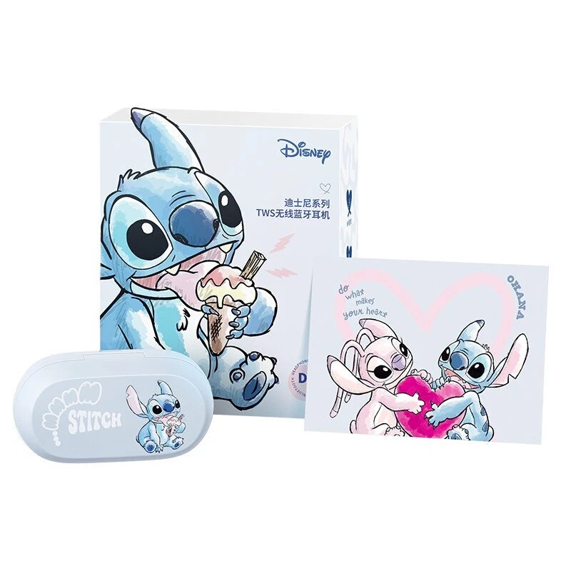 🎧💙 Lilo & Stitch Wireless Bluetooth Earbuds – HiFi Stereo Cartoon Headphones with Charging Case
