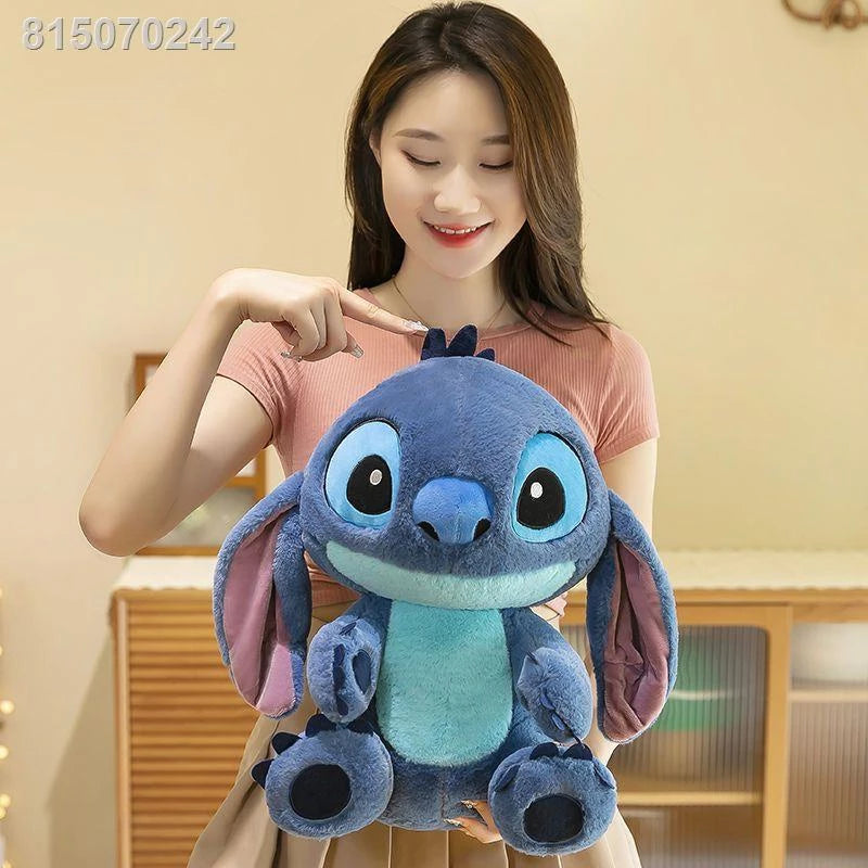 🧸💙 Giant Stitch Plush Toy – Large Soft Stuffed Animal Pillow for Kids & Fans