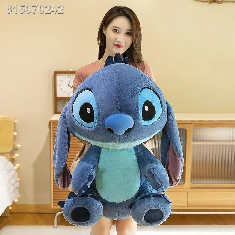 🧸💙 Giant Stitch Plush Toy – Large Soft Stuffed Animal Pillow for Kids & Fans