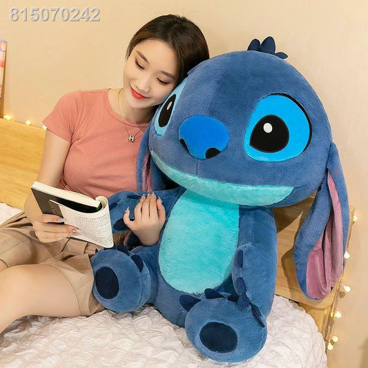 🧸💙 Giant Stitch Plush Toy – Large Soft Stuffed Animal Pillow for Kids & Fans