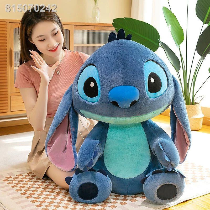 🧸💙 Giant Stitch Plush Toy – Large Soft Stuffed Animal Pillow for Kids & Fans